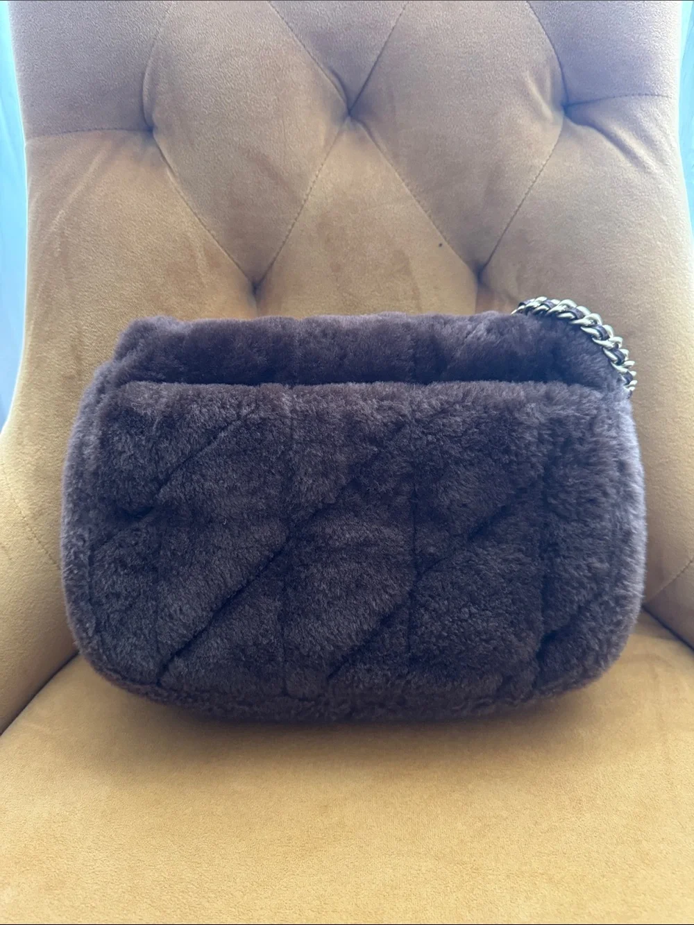 Coach Shearling Pillow Madison Shoulder Bag
